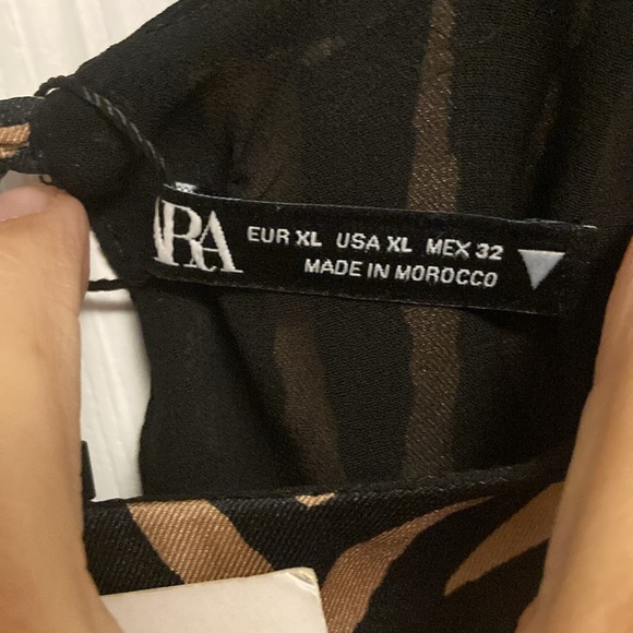 NWT Zara Animal Print Crop Top - Picture 4 of 6